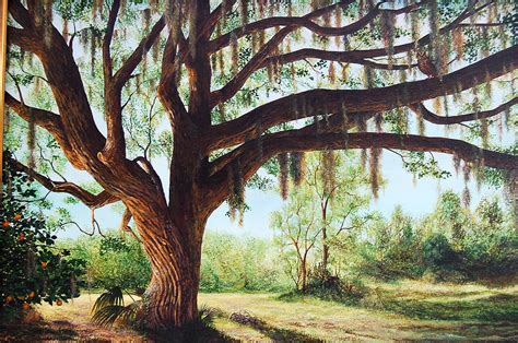 Wise Old Oak Painting By Annajo Vahle