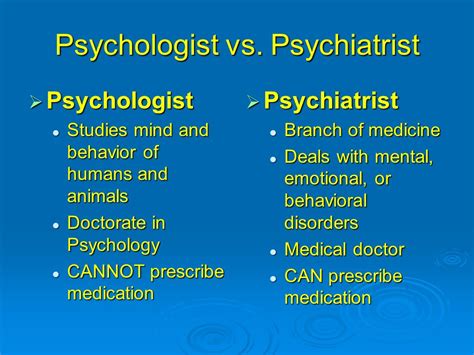 Psychiatrist Versus Psychologist Whats The Difference Psychiatrist