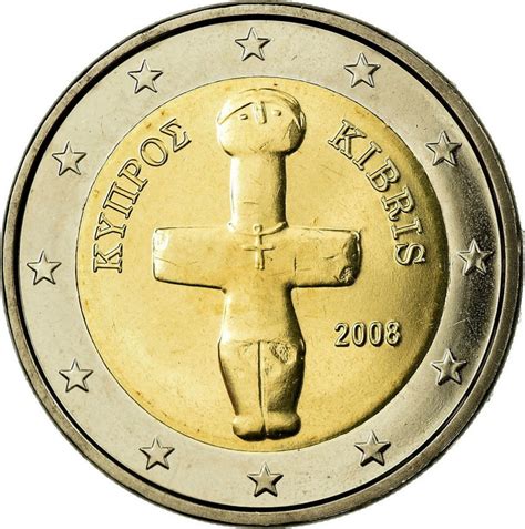 2 Euro Cyprus 2008 2021 Km 85 Coinbrothers Catalog