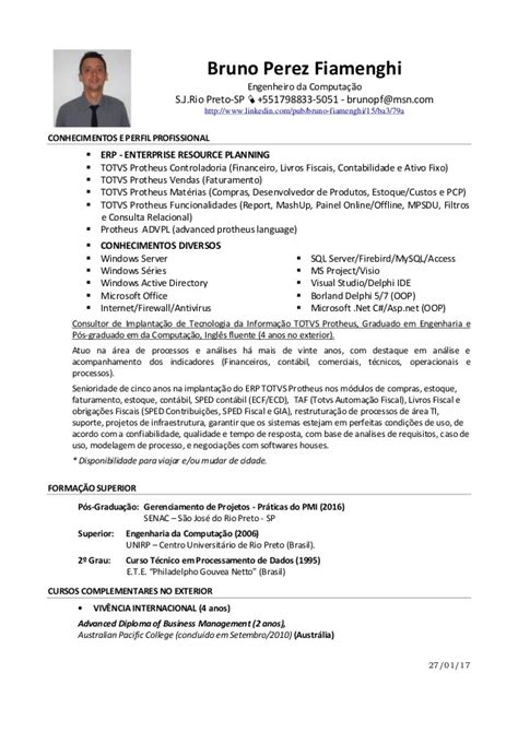Modelo Curriculum Vitae Portugues Brasil Financial Report