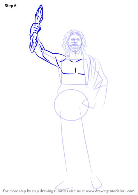 Signup for free weekly drawing tutorials. Step by Step How to Draw Zeus : DrawingTutorials101.com