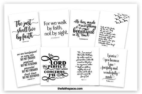 60 Free Printable Bible Verses To Encourage Your Faith The Faith Space