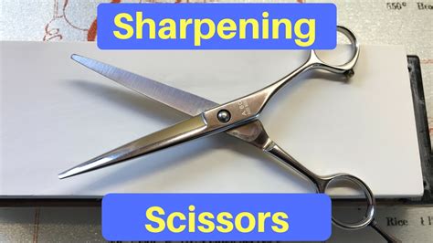 Sharpening Barber Scissors Youtube