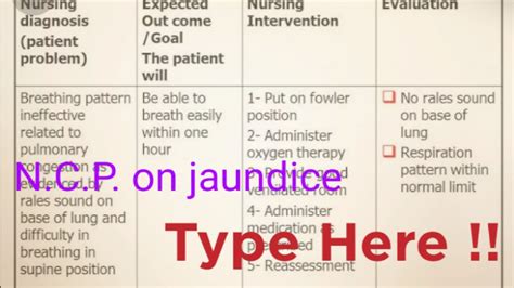 Nursing Care Plan For Neonatal Jaundice Youtube