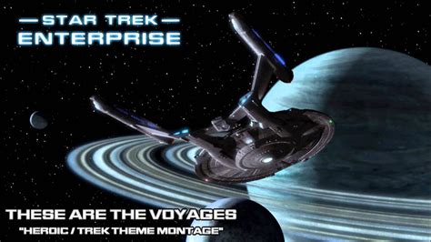 Star Trek Enterprise Music Ending These Are The Voyages Youtube