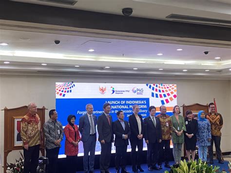 Launch Of Indonesias P4g National Platform The Purnomo Yusgiantoro