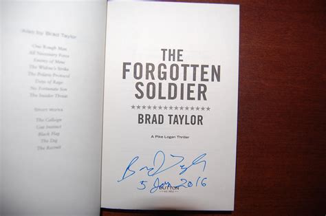 The Forgotten Soldier Signed By Taylor Brad New Hardcover 2015 1st Edition Signed By