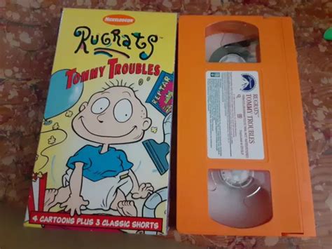 1996 NICKELODEON RUGRATS Tommy Troubles Vhs Tape Naked Tommy Baseball