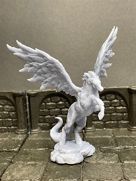 Dnd Pegasus Miniature Dandd Dungeons And Dragons Etsy