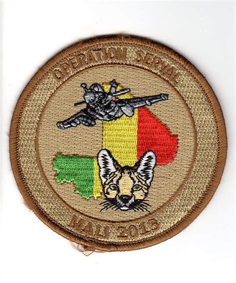 French Air Force Patch Operation Serval Mali 2013 Rafale Spotters