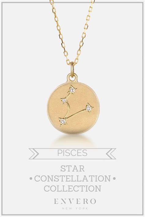 Pisces Constellation Necklace Envero Jewelry Libra Star Constellation