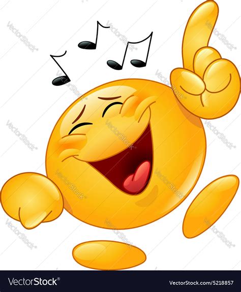 Dancing Emoticon Royalty Free Vector Image Vectorstock