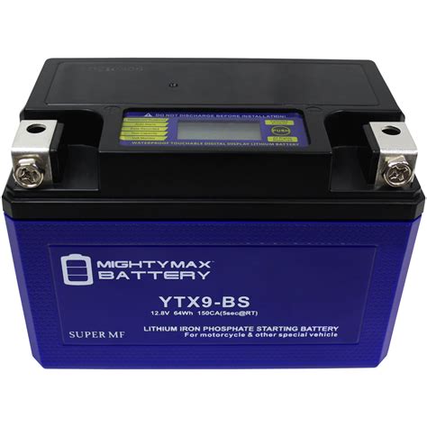 Ytx9 Bs Lithium Battery Replacement For Gtx 9bs Wp9 Bs Ftx9 Bs