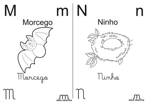 Alfabeto Com Figuras Para Colorir SÓ Escola