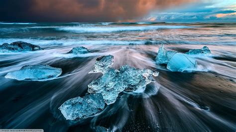 Ice Beach Iceland Wallpapers Hd Desktop And Mobile