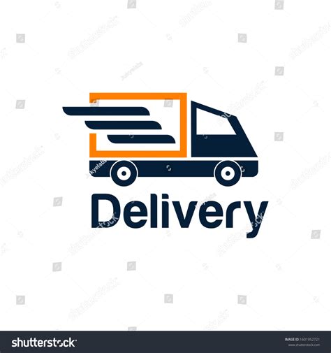 Fast Delivery Logo Design Courier Logo Stock Vector Royalty Free
