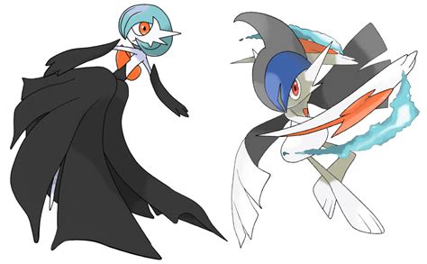 Shiny Mega Gardevoir Shiny Mega Gallade By Coolshallow On Deviantart