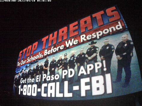 Fbi El Paso Launches New Billboard Campaigns To Reduce Threats To Schools