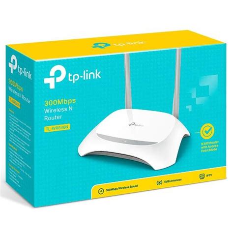 Roteador Tp Link Tl Wr 840n 300mbps 2 Antenas Access Point Roteador