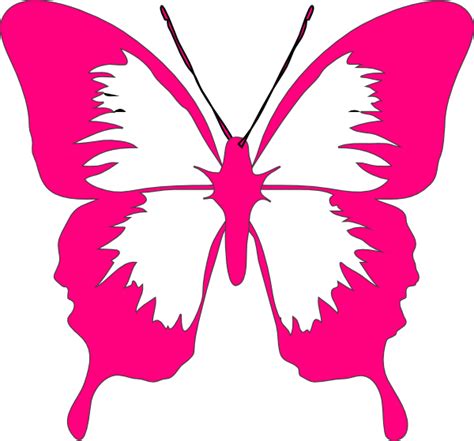 This file (zip) is too large to download on etsy. Pink Butterfly Clip Art at Clker.com - vector clip art ...