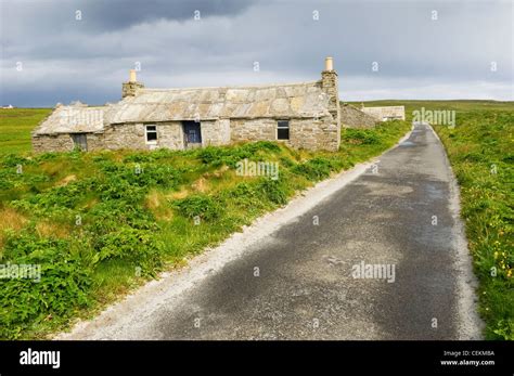 Old Traditional Croft House On The Island Of Papa Westray Orkney