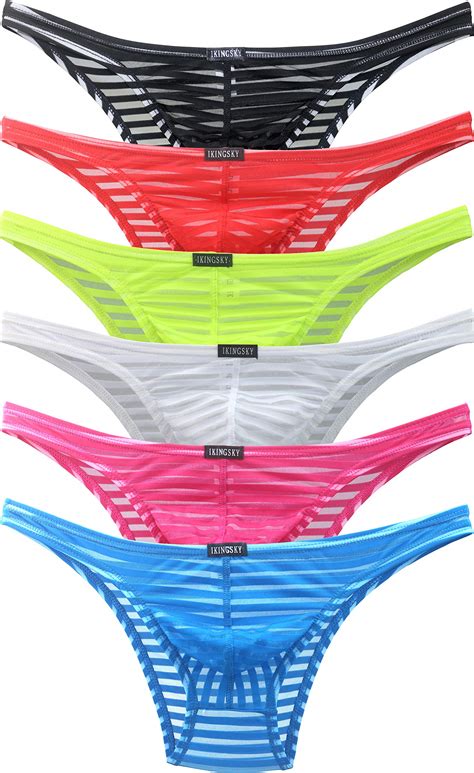 Buy Ikingskymens Sexy Brazilian Underwear See Through Bikini Under