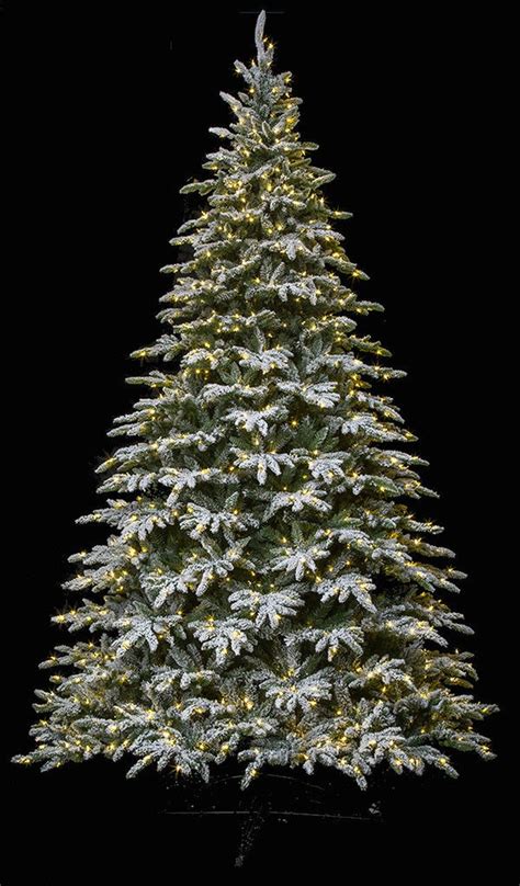Earthflora Led Christmas Trees Medium Flocked Lockhart
