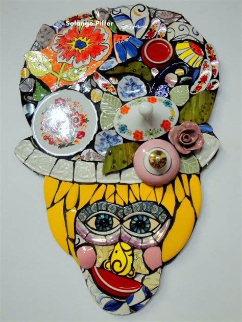 Pin By Lora Weinstock On Mosaic Faces Mosaic Portrait Mosaic Art Mosaic