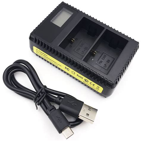 Lp E6 Usb Charger Led Dual Battery Charger For Canon Eos 5d Mark Iii5d Mark Iv Ebay