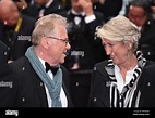 Cannes, France. 16 mai 2018 : Daniel Cohn-Bendit, Ingrid Apel assister ...