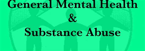General Mental Health And Substance Abuse The Ethos Foundation