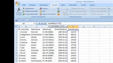 That's how it's supposed to work. Excel Funktionen und Formeln - YouTube