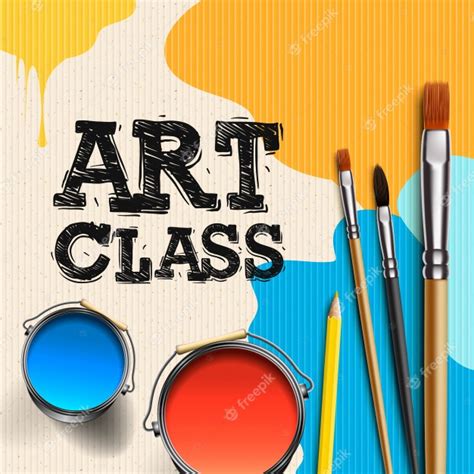 Premium Vector Art Class Workshop Template Design Kids Art Craft