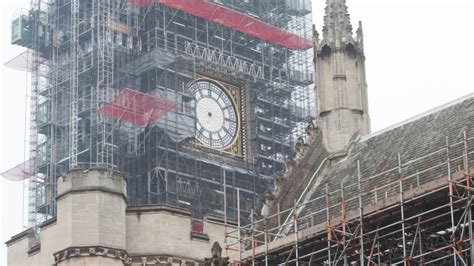 Wwii Nazi Bomb Damage Seen On Big Bens Tower During