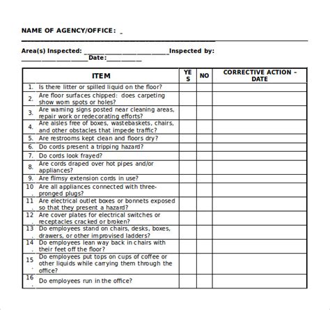 Microsoft Word Document Template Checklist Free Word Template