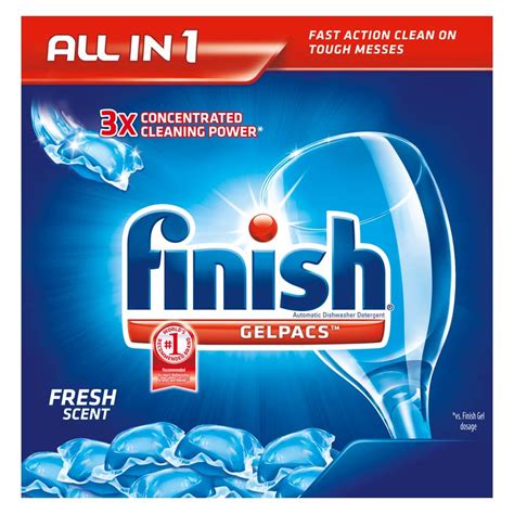 Finish Gelpacs Dishwasher Detergent Fresh Scent 32 Count Amazonca