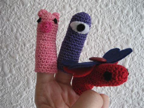 Just Be Happy Crochet Finger Puppets Tutorial
