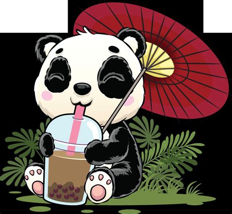 Boba Bubble Tea Panda Japanese Anime Kawaii Premium T Shirt Etsy