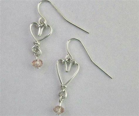 Valentines Wire Heart Earrings 4 Steps With Pictures