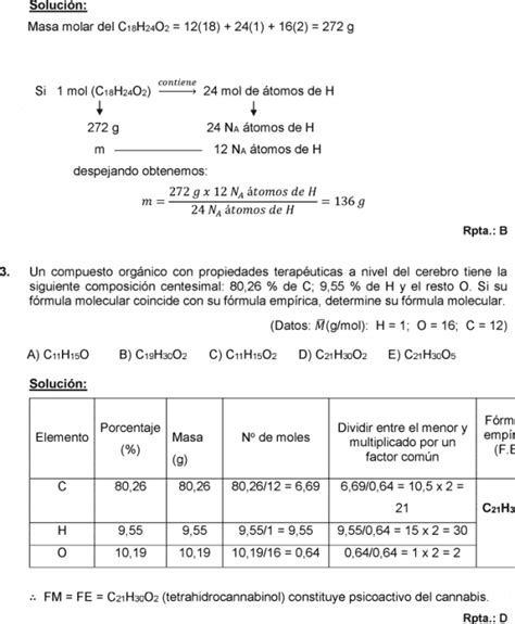 Ejercicios De Estequiometria Pdf Estequiometria Mole Unidad Images