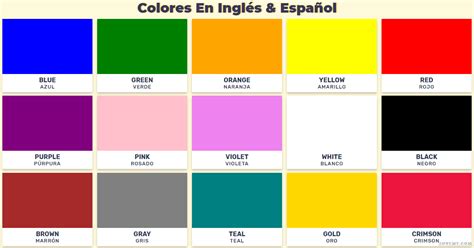 Actividad Escribe Los Nombres De Los Colores En Inglés All Colours Name Color Names Teaching