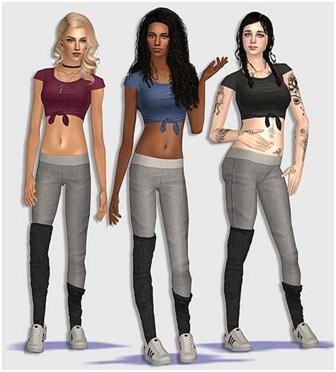 Simsstuffmaybe Athletic Outfits The Sims 2 Cc Gym Outfit
