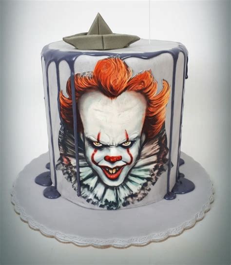 Pennywise Cake Scary Halloween Cakes Clown Cake Scary Cakes