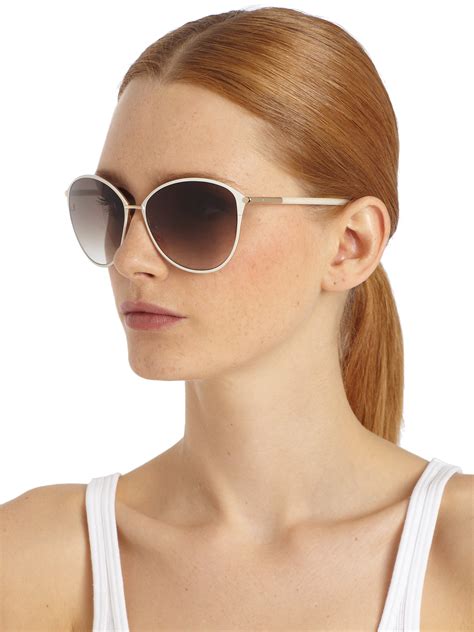 Women's sunglasses the sunglasses collection includes models such as tom ford livia, holt, morgan, reveka, arabella, dashel, annabel the latest collections of tom ford sunglasses include some fabulous styles with light frames, designs that make an impact and complement your personality. Lyst - Tom Ford Penelope Oversized Sunglasses in Gray