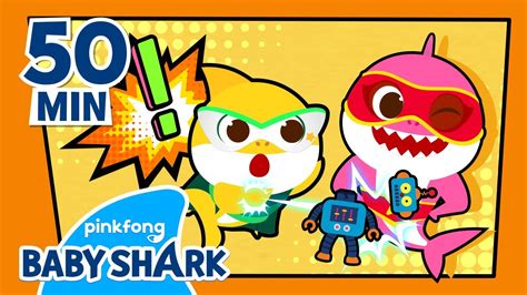 🦸here Comes The Superhero Baby Shark Compilation Song For Kids