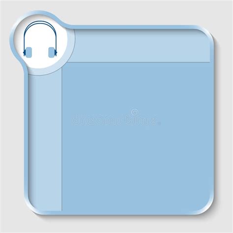 Blue Box Stock Vector Illustration Of Headphones Entertainment 51881334