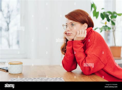Resting Chin On Hands Hi Res Stock Photography And Images Alamy