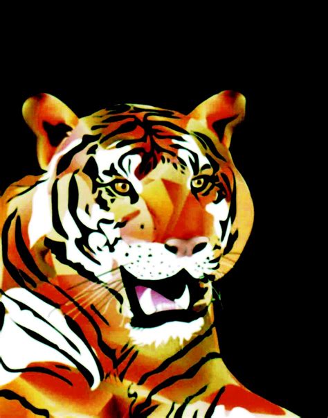 Tiger Illustration Tiger Art Animal Illustration Graphic Design
