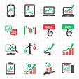 Stock Market Investment Online Vector Icon Set Preview - GraphicRiver ...