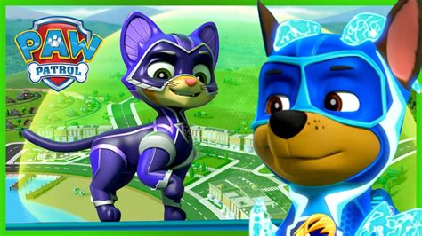 ¡los Mighty Pups Super Paws Contra Copycat Y El Domo Gigante